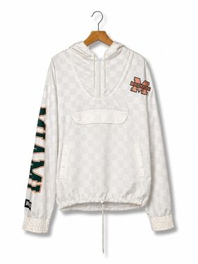Vintage 90s Miami Hurricanes Two Hype Salem Sportswear Windbreaker Jacket MEDIUM